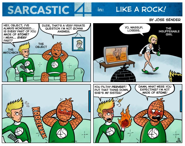 sarcastic four, fantastic four, parody, humor, comic, webcomic, marvel, superheroes, parodia,